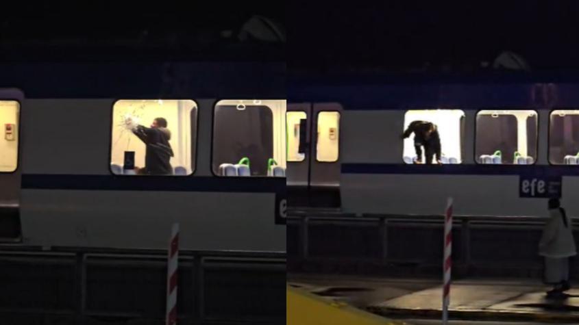 Sujeto apuñaló a otro dentro del Metro de Valparaíso: Quebró una ventana para escapar