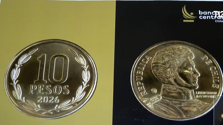 Así son las nuevas monedas de 10 y 50 pesos