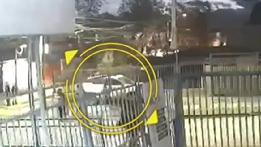 Video muestra el escape de sujetos que habrían asesinado a carabinero de franco en Renca