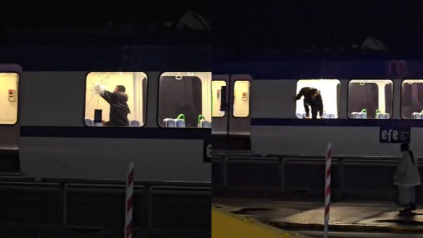 Aprehendieron a "El Diablo": Sujeto apuñaló a pasajero en tren de Valparaíso, tenía tres órdenes de captura y 72 detenciones