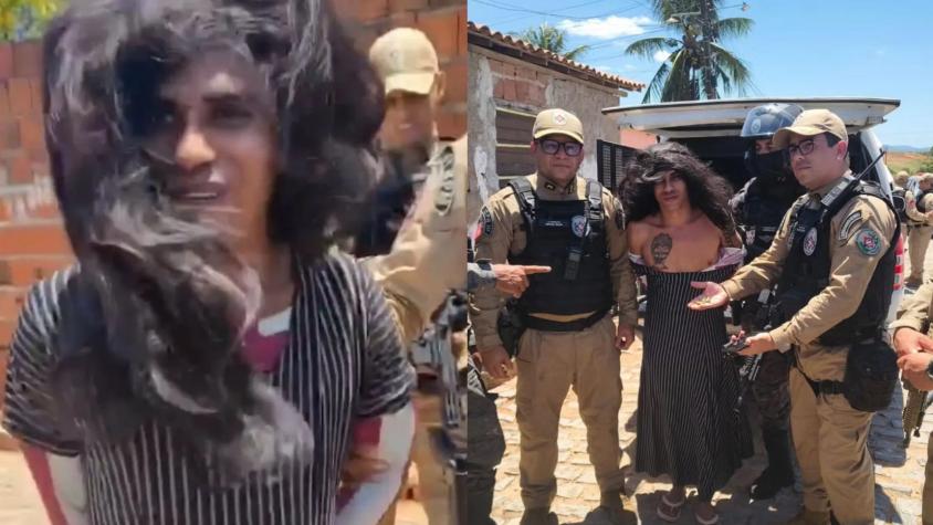 El insólito disfraz de un hombre buscado por 16 homicidios en Brasil: aseguró que en realidad ha matado cerca de 80 personas
