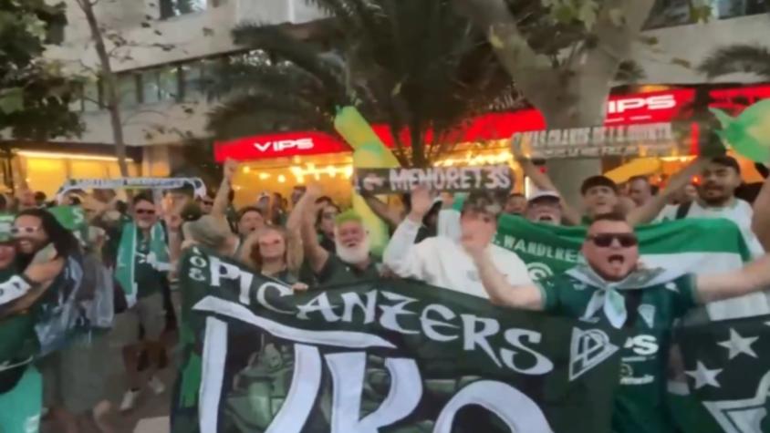 Los hinchas de Wanderers se toman Madrid: Así se vive la previa de la Copa Intercontinental Sub 20 contra Real Madrid