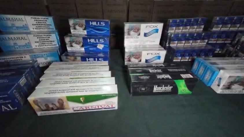 Incautan casi 40 mil cajetillas de cigarrillos de contrabando en Conchalí 