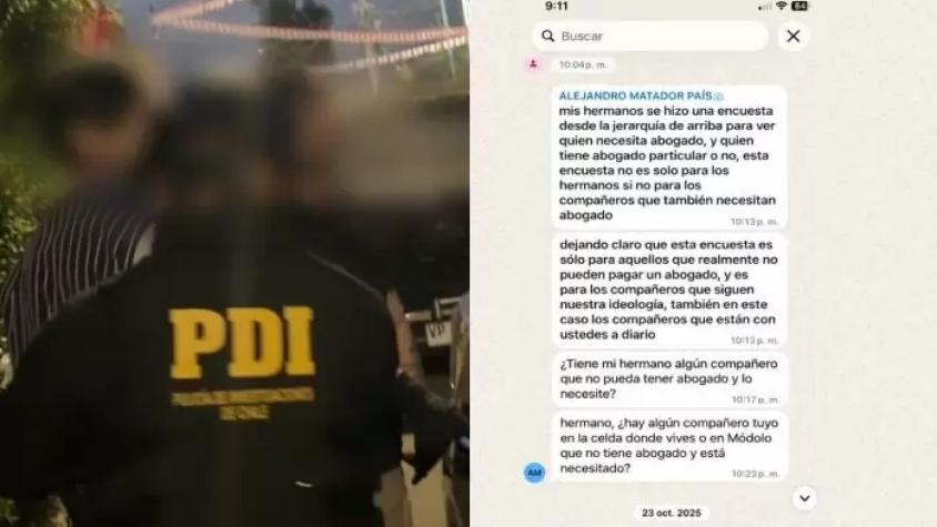 PCC en Chile: cómo el grupo criminal brasileño ofrecía abogados para reclutar nuevos integrantes en la cárcel