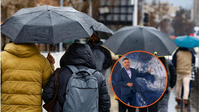 "Vamos a tener 3 días y medio con precipitaciones en la capital": Cuándo comienza la lluvia en Santiago