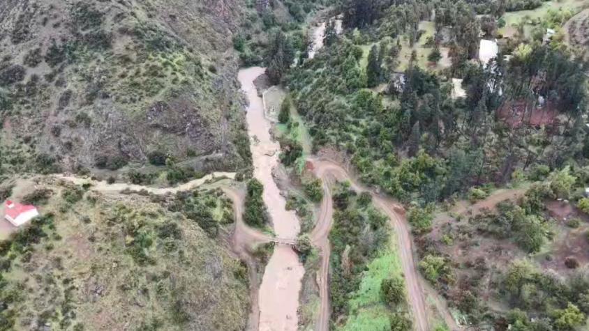 Sistema frontal: Senapred declara Alerta Amarilla en Lo Barnechea por crecida del Río Molina