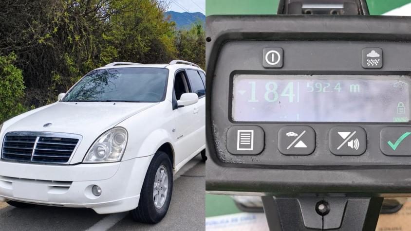 A 184 km/h por la Ruta 68: detienen a conductor de vehículo a nombre del diputado Jorge Brito