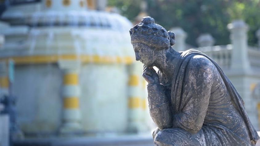  A quién está dedicada la estatua robada en 2014 del Cerro Santa Lucía y que fue reinstalada en Santiago 