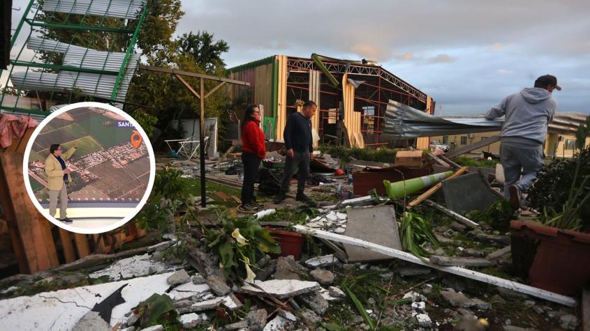 "Todo lo que pueda recoger se transforma en un proyectil": experto detalla cómo fue el paso del tornado que azotó a Requínoa