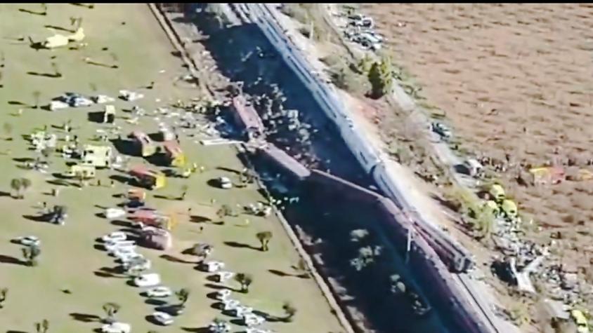 Los impactantes registros del choque de dos trenes en España: hay al menos 30 muertos y casi 200 de heridos