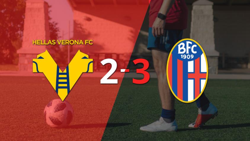 En un partido increíble, Bologna le ganó a Hellas Verona por 3 a 2