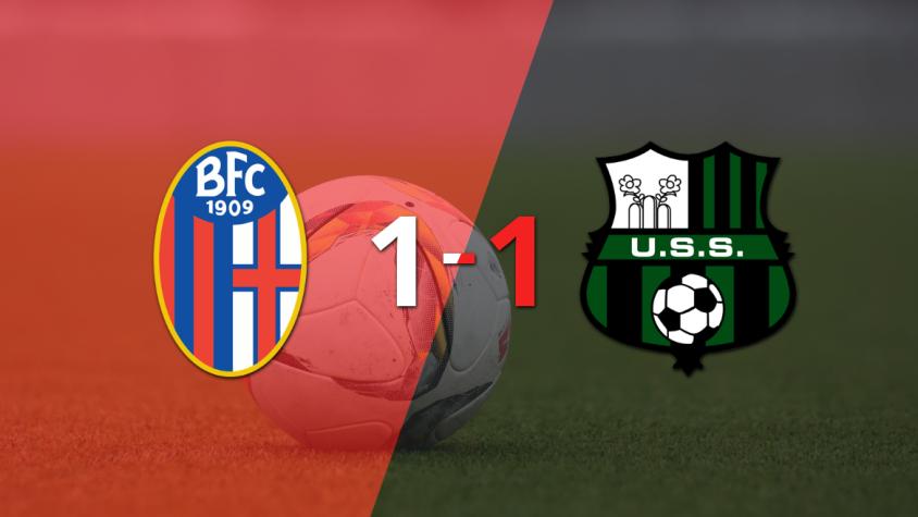 Reparto de puntos en el empate a uno entre Bologna y Sassuolo