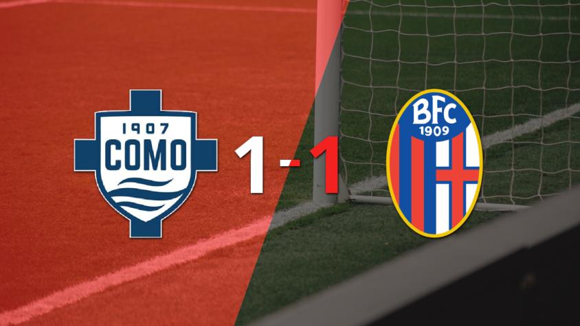 Como 1907 empató 1-1 contra Bologna sobre el final del partido