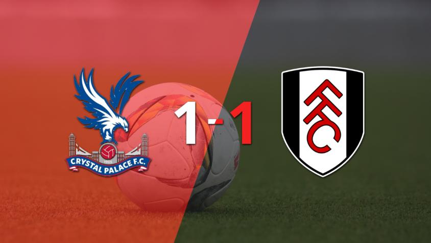 Reparto de puntos en el empate a uno entre Crystal Palace y Fulham