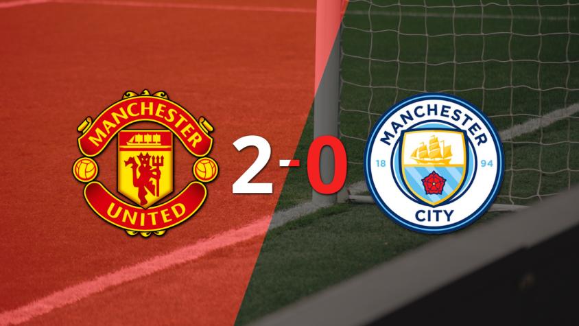 Manchester United se impuso 2-0 en el Derbi de Manchester ante Manchester City