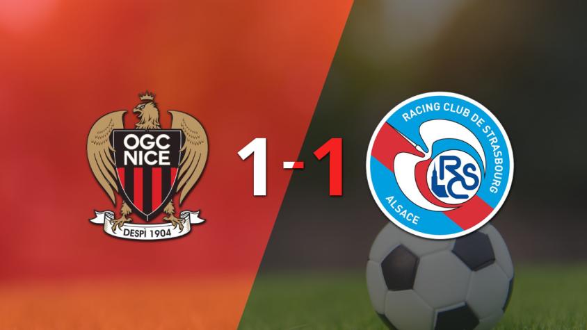 Empate a uno entre Nice y RC Strasbourg
