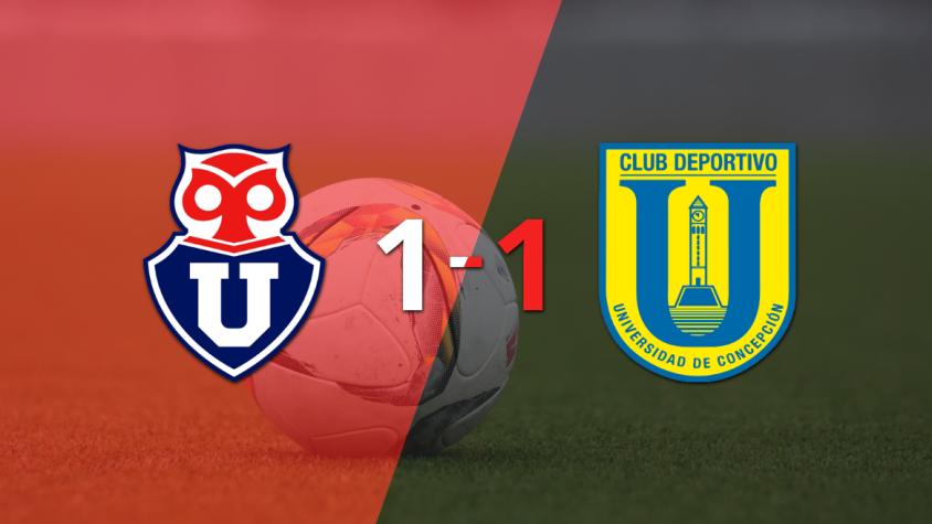 Universidad de Chile y U. Concepción igualaron 1 a 1