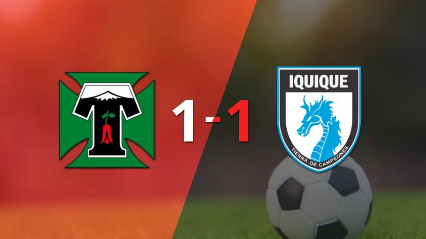 Deportes Temuco saca agónico empate ante Deportes Iquique con gol de Luis Acevedo