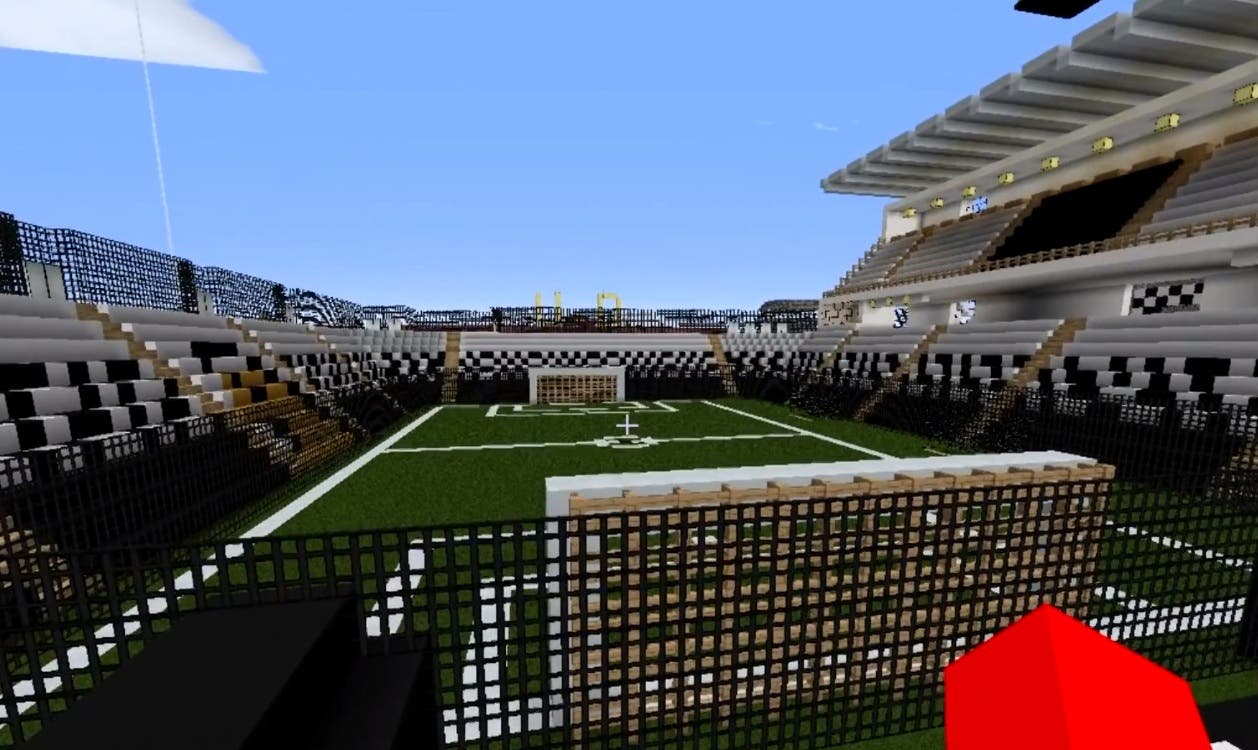 estadio de futbol minecraft